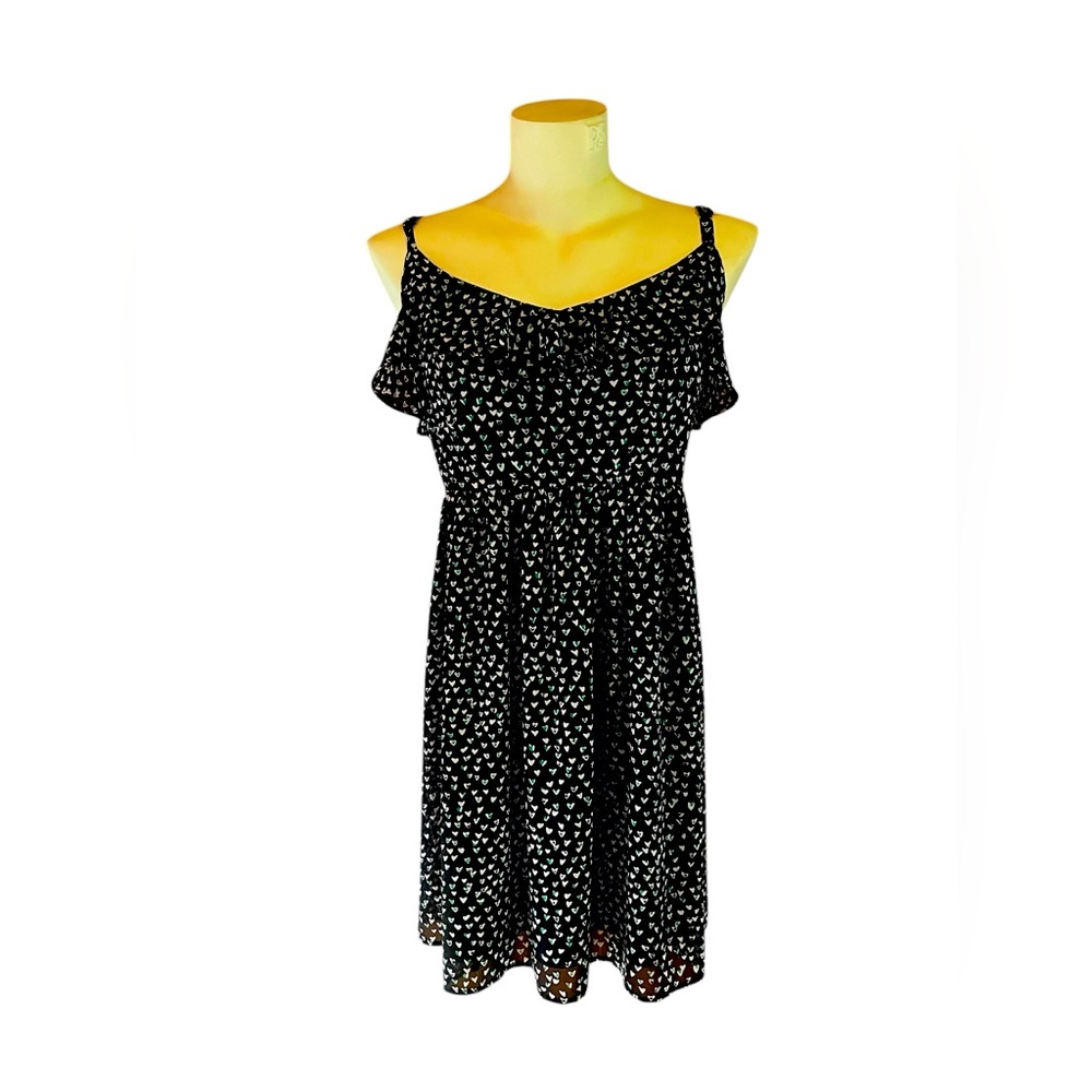 Torrid Dress 2 Midi Green Hearts